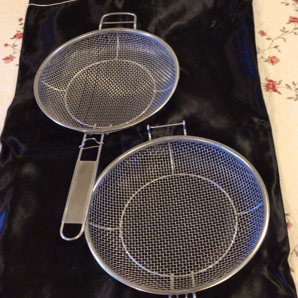 Premium Silver Mesh Grill Basket
